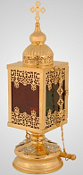 Фонарь пасхальный малый для переноса огня золочение