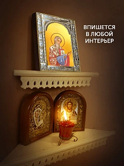 Икона Мефодий Моравский в ризе, 18x24 см