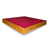 Подиум-кафедра 1.5х1.5 с ручками, без орлеца Подиум-кафедра 1.5х1.5 с ручками, без орлеца