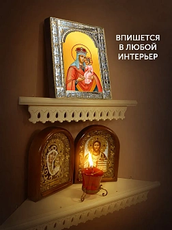 Икона Ильинская Божия Матерь в ризе, 18x24 см