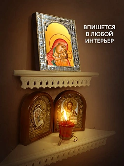 Икона Касперовская Божия Матерь в ризе, 18x24 см