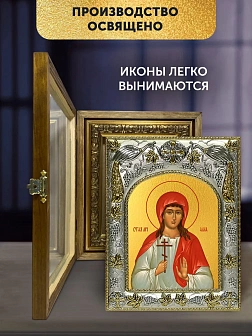 Икона Алла Готфская в ризе и деревянном киоте, 26х22 см