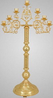 Семисвечник запрестольный №1 золочение