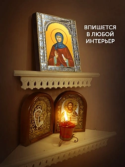 Икона Мелания Римляныня в ризе, 18x24 см