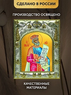 Икона Давид Псалмопевец в ризе, 18х14 см