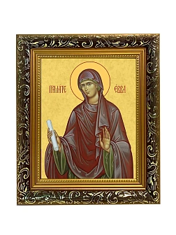 Икона Ева праматерь, узкая рамка 17,5х20,5х2 см 188