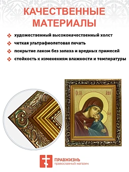 Икона Анна праведная с Пресвятой Богородицей, узкая рамка 17,5х20,5х2 см 028А Икона Анна праведная с Пресвятой Богородицей, узкая рамка 17,5х20,5х2 см 028А