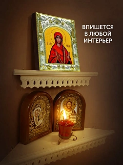 Икона Нонна Назианзская в ризе, 18х14 см