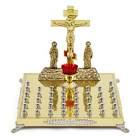 Крышка панихидного стола 42 свечи никелирование