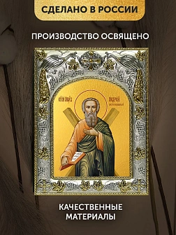 Икона Андрей Первозванный в ризе, 18х14 см