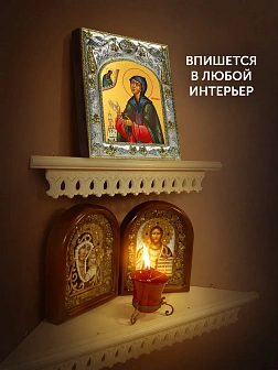 Икона Евфросиния Суздальская в ризе, 18х14 см