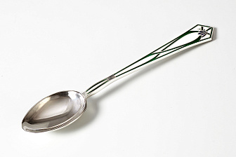 Лжица литьевая малая №15 эмаль серебро (УИН)