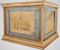 Облачение на престол №21 1.0*1.0 золочение эмаль