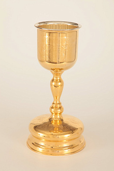 Потир-чаша 1.0 с вкладышем (мельхиор) серебрение золочение