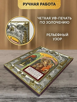 Икона Нечаянная Радость Божия Матерь в ризе, 18х14 см Икона Нечаянная Радость Божия Матерь в ризе, 18х14 см