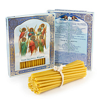 Свечи сорокоустные №50 (40шт, 19см, 1,7ч), Собор Архангела Михаила (Ангелы) Свечи сорокоустные №50 (40шт, 19см, 1,7ч), Собор Архангела Михаила (Ангелы)