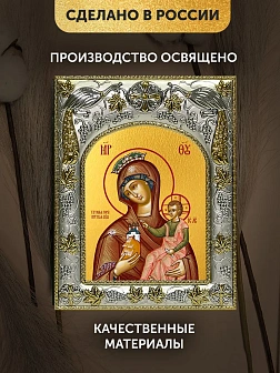 Икона Тучная Гора Божия Матерь в ризе, 18х14 см