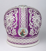 Митра №053 глазет вышивка а/м фоторамки, стр.дорожки, канитель в футляре