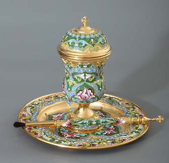 Набор для елея филигрань, роспись / золочение