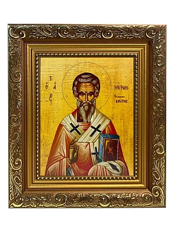 Икона складень Мирон Критский святитель и Ангел Хранитель 19х22х7 см 175