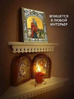 Икона Марина Антиохийская в ризе, 18х14 см