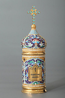 Сосуд для миро филигрань, эмаль / золочение Сосуд для миро филигрань, эмаль / золочение