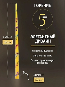Каталог товаров pravzhizn Свечи золоченые конусные №55, ЛОЗА (Радужная), ЖЕЛТЫЕ (24шт) Свечи золоченые конусные №55, ЛОЗА (Радужная), ЖЕЛТЫЕ (24шт)