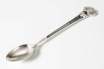 Лжица литьевая малая №14 эмаль серебро (УИН)