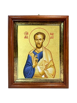 Икона "Фаддей", св. апостол из семидесяти, с золочением поталью, 09Ф3-УЛ Икона "Фаддей", св. апостол из семидесяти, с золочением поталью, 09Ф3-УЛ