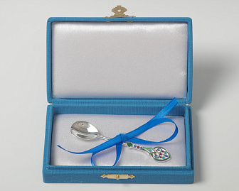 Лжица литьевая малая №5 эмаль серебро (УИН)