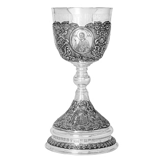 Потир 1.5л гальванопластика №24 / серебрение / серебряный стакан (УИН)