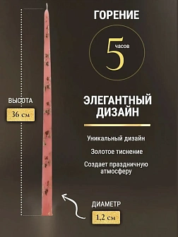 Каталог товаров pravzhizn Свечи золоченые конусные №55, ЛОЗА (Золото), РОЗОВЫЕ (24шт) Свечи золоченые конусные №55, ЛОЗА (Золото), РОЗОВЫЕ (24шт)