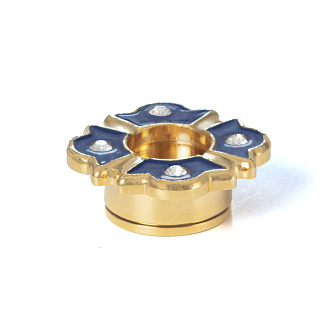 Мощевик для частиц святых мощей золочение фигурный эмаль