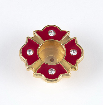 Мощевик для частиц святых мощей золочение фигурный эмаль