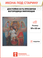 Икона Пресвятой Богородицы ДОСТОЙНО ЕСТЬ (Милующая) (ПОД СТАРИНУ)