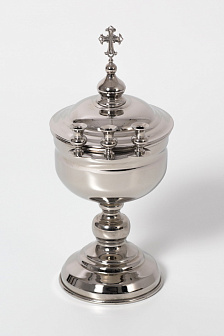 Чаша водосвятная №1 со светильниками никель