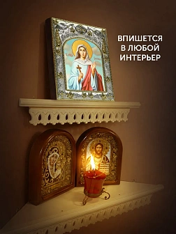 Икона Виктория Солунская в ризе, 18х14 см
