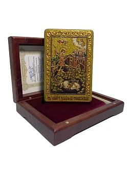 Икона ДИМИТРИЙ (Дмитрий) Солунский (Фессалоникийский), Мироточивый, Великомученик (ПОДАРОЧНАЯ)