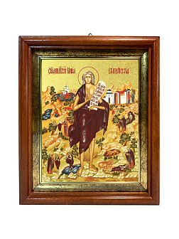 Икона "Мария Египетская", св. прп., с золочением поталью, 10037-УЛ