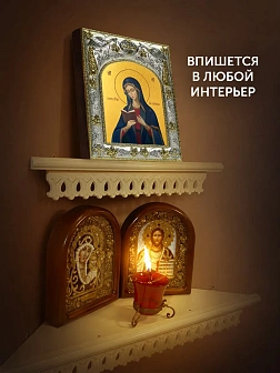 Икона Калужская Божия Матерь в ризе, 18х14 см