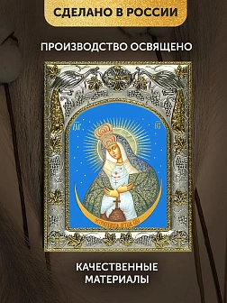 Икона Остробрамская Божия Матерь в ризе, 18х14 см