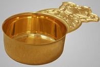 Ковш для теплоты к потиру 2.0- 5.0л ручная гравировка золочение Ковш для теплоты к потиру 2.0- 5.0л ручная гравировка золочение