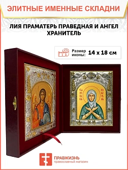 Икона складень Лия праведная и Ангел Хранитель 161