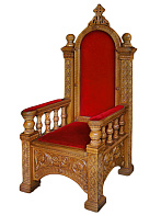 Трон с бархатом (сукном).