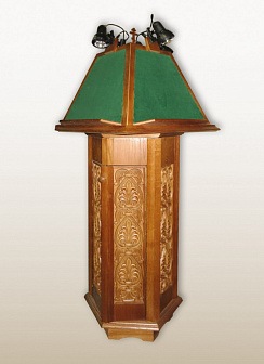 Аналой поворотный шестигранный с подсветкой №588