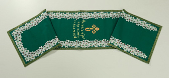 Пелена на аналой габардин печать 2,4 х 0,5