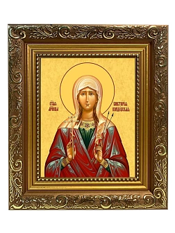 Икона складень Виктория Кордубская мученица Ангел Хранитель 19х22х7 см 310