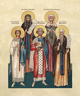 Икона Святые покровители музыкантов и поэтов
