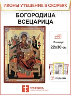 Именная икона Всецарица Божия Матерь 054 22х30, царская