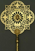 Рипида №6 гравировка золочение камни эмаль (пара) Рипида №6 гравировка золочение камни эмаль (пара)